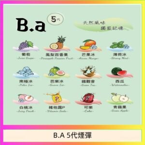 B.A 5代主機煙彈電子煙一盒三顆